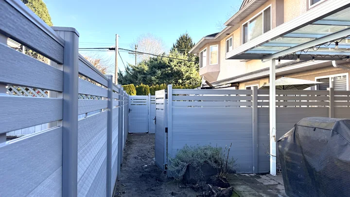 Misty Grey Partial Trellis fencing — Richmond Pacific