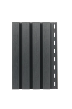 Graphite fluted siding board