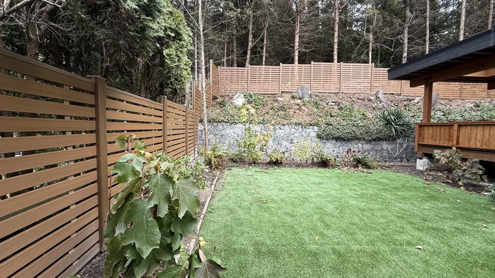Honey Oak Full Trellis fencing — Grouse