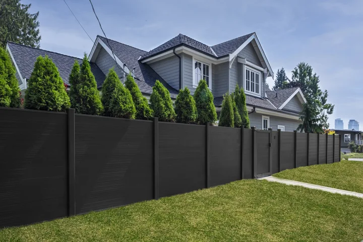 Onyx Black Full Privacy fencing — Garrow