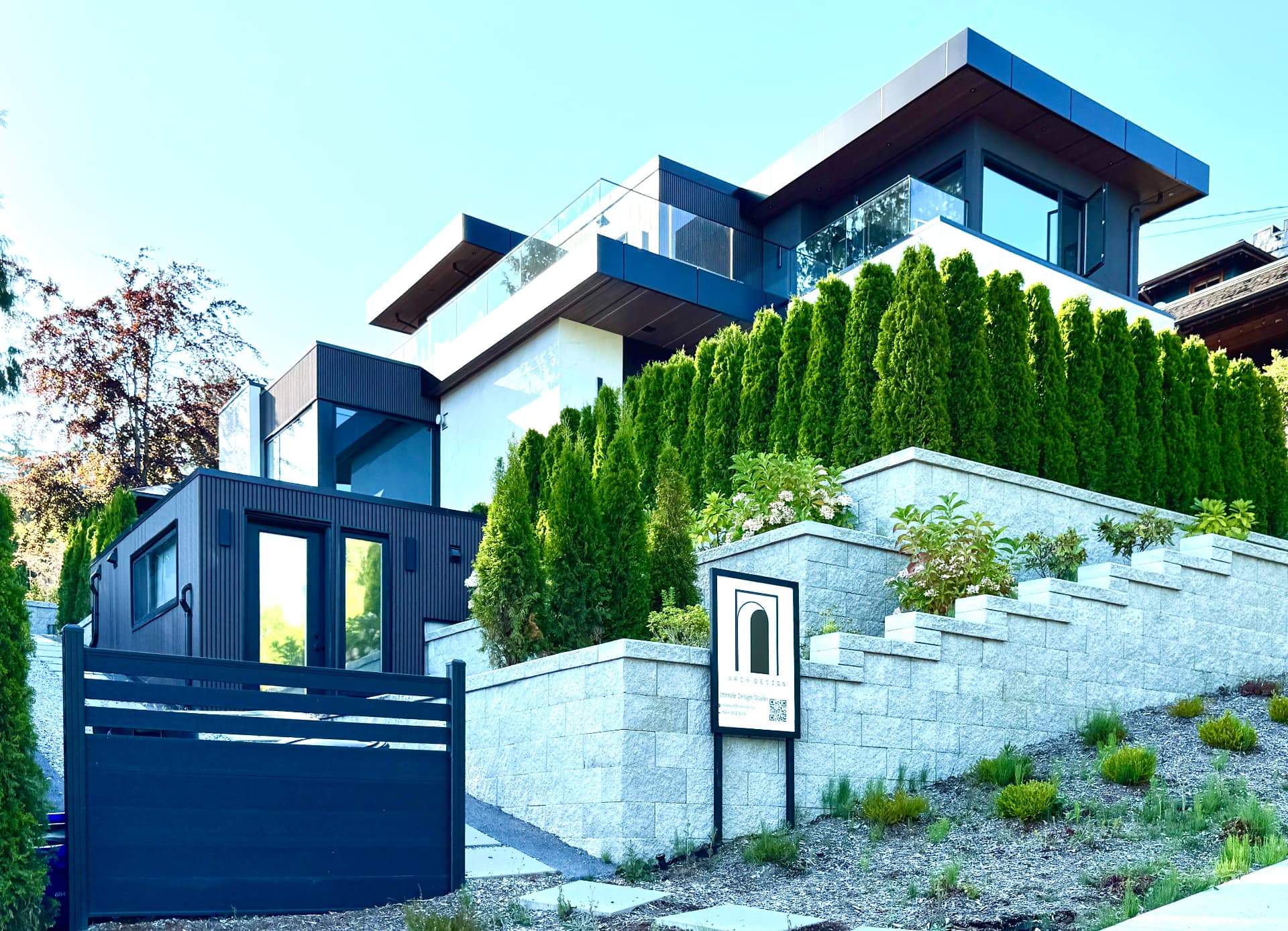 West 25th project with NeoLine composite fencing and siding